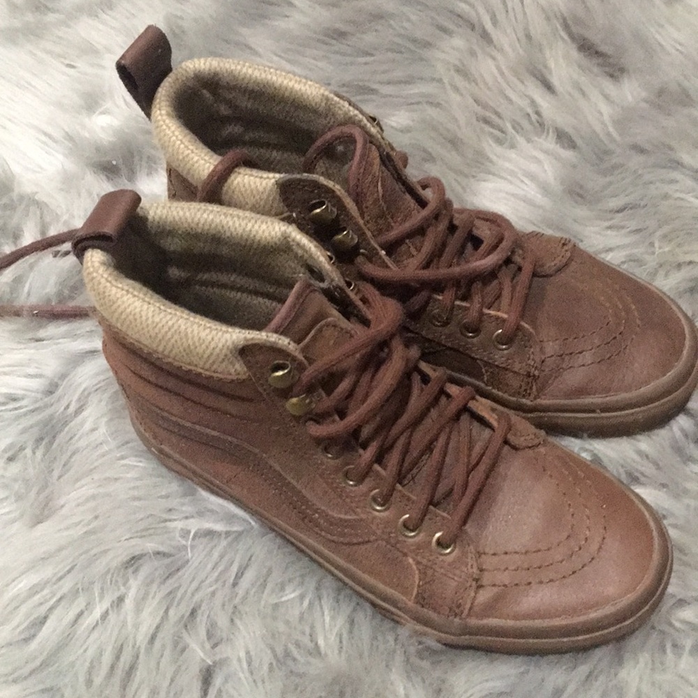 Vans all leather all terrain shoes